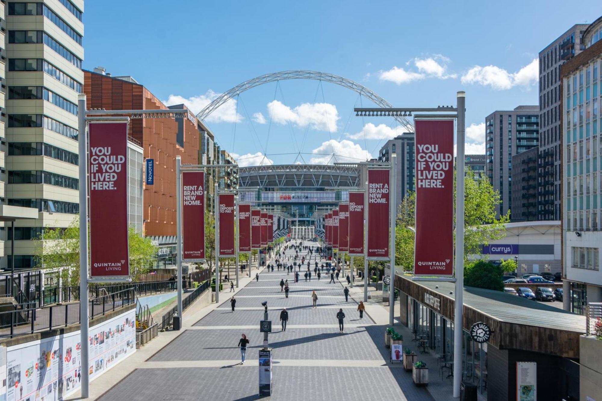 Mysquare State-Of-The-Art 1 Bedroom Apartments Near Wembley Park London Exterior foto